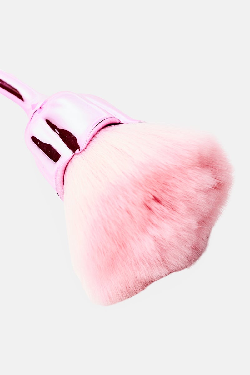 Olivia Rose Rose Flower Makeup Brush, Pink - Image 3